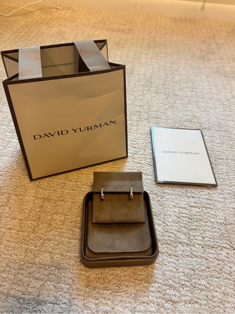 David Yurman Petite Helena Wrap Hoop Earrings - Picture 2 of 8